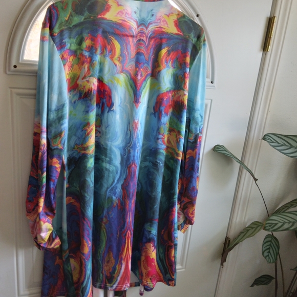 Technicolor long sleeve duster - Picture 3 of 3